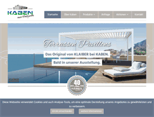 Tablet Screenshot of kaben-mein-wintergarten.de